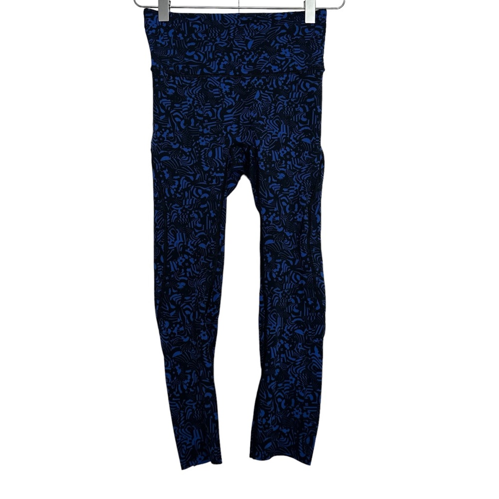 Lululemon Seawheeze Run The Day Printed Crop Legging
